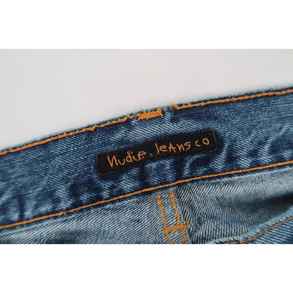 Nudie‎ Jeans Men's Fearless Freddie Shaded Rain Cotton Denim Italy Size 31x32
